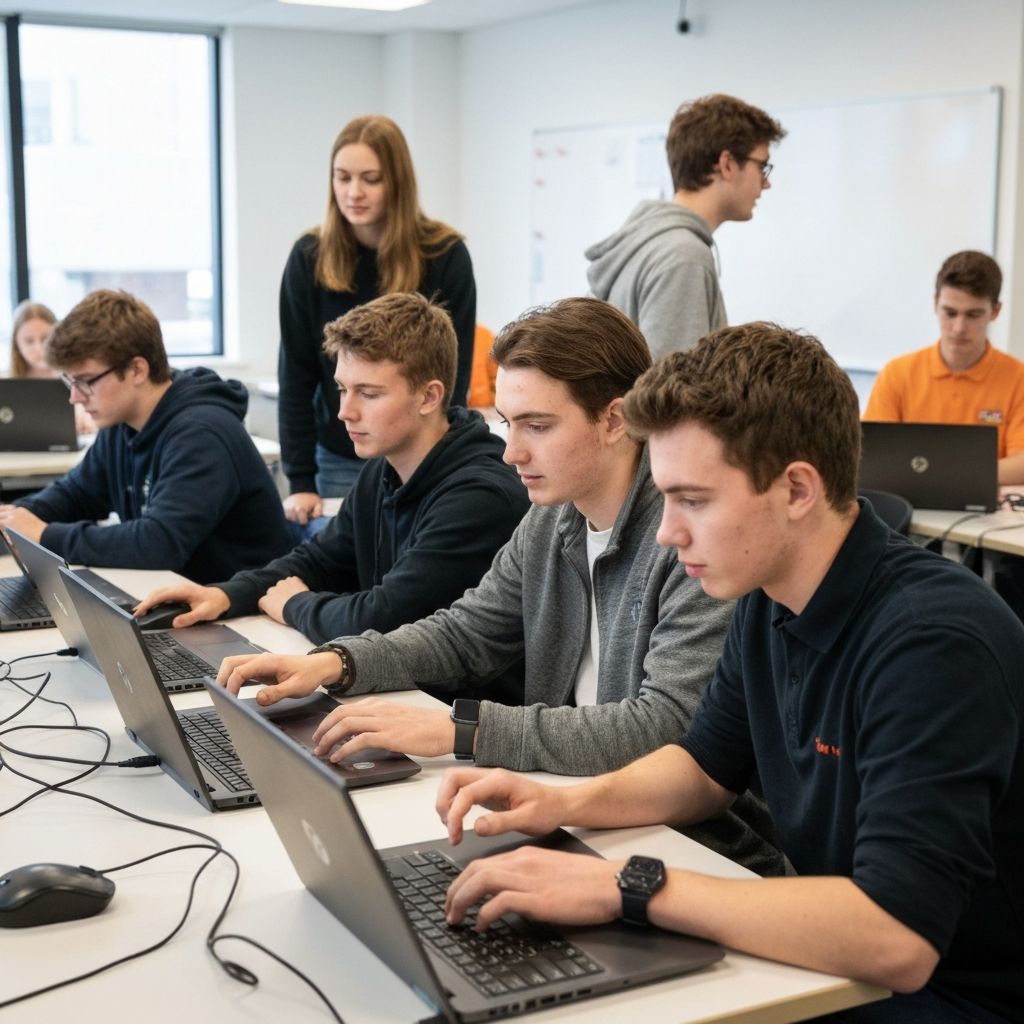 Youth gaining practical skills for real-world development