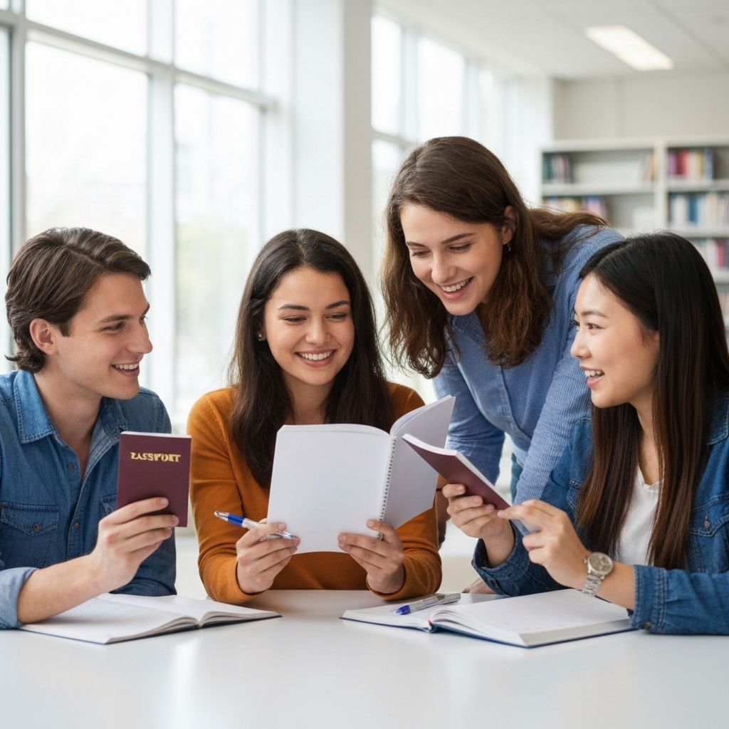 Students exploring study and work opportunities abroad